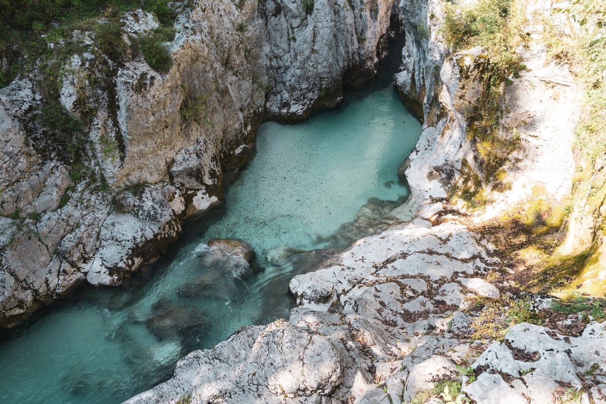 Schlucht im Sočatal