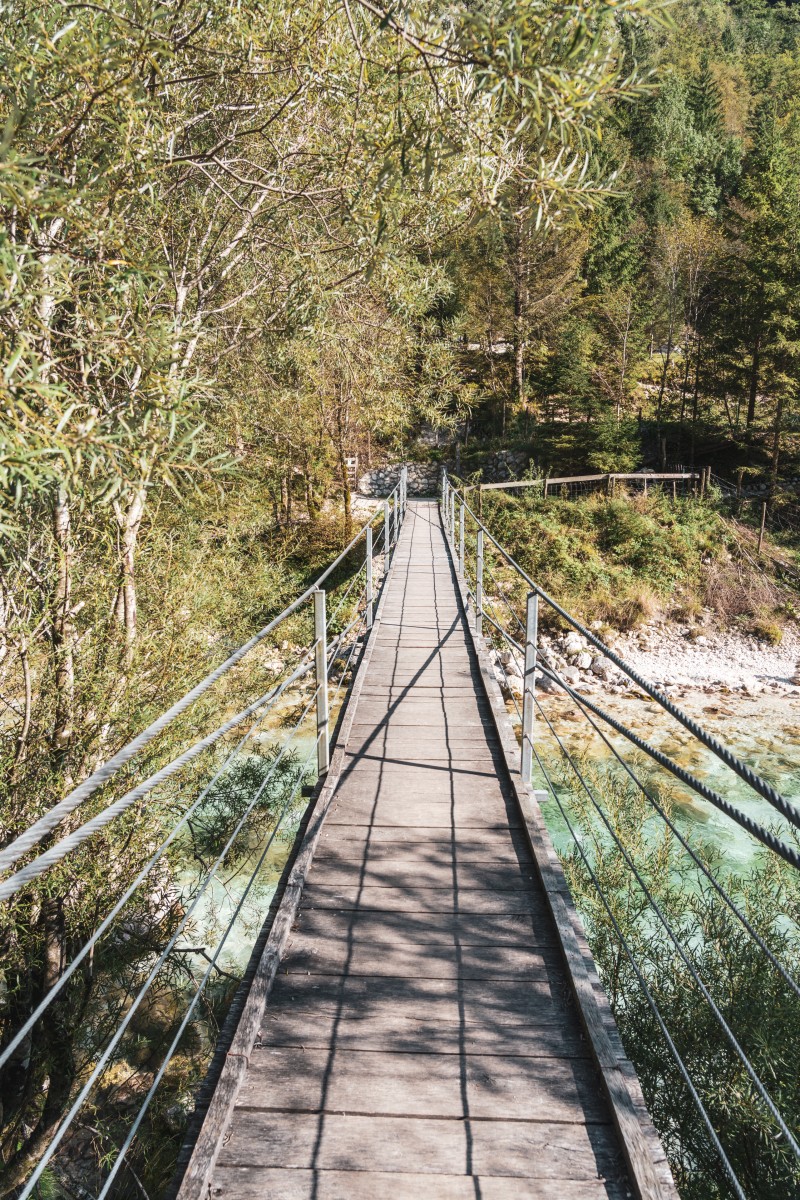 Brücke über die Soča