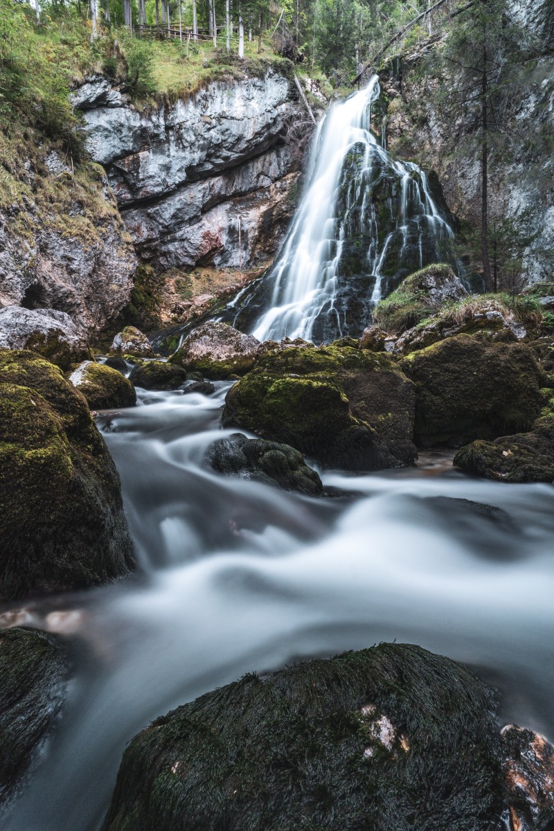 Landschaftsfotografie am Gollinger Wasserfall im Herbst