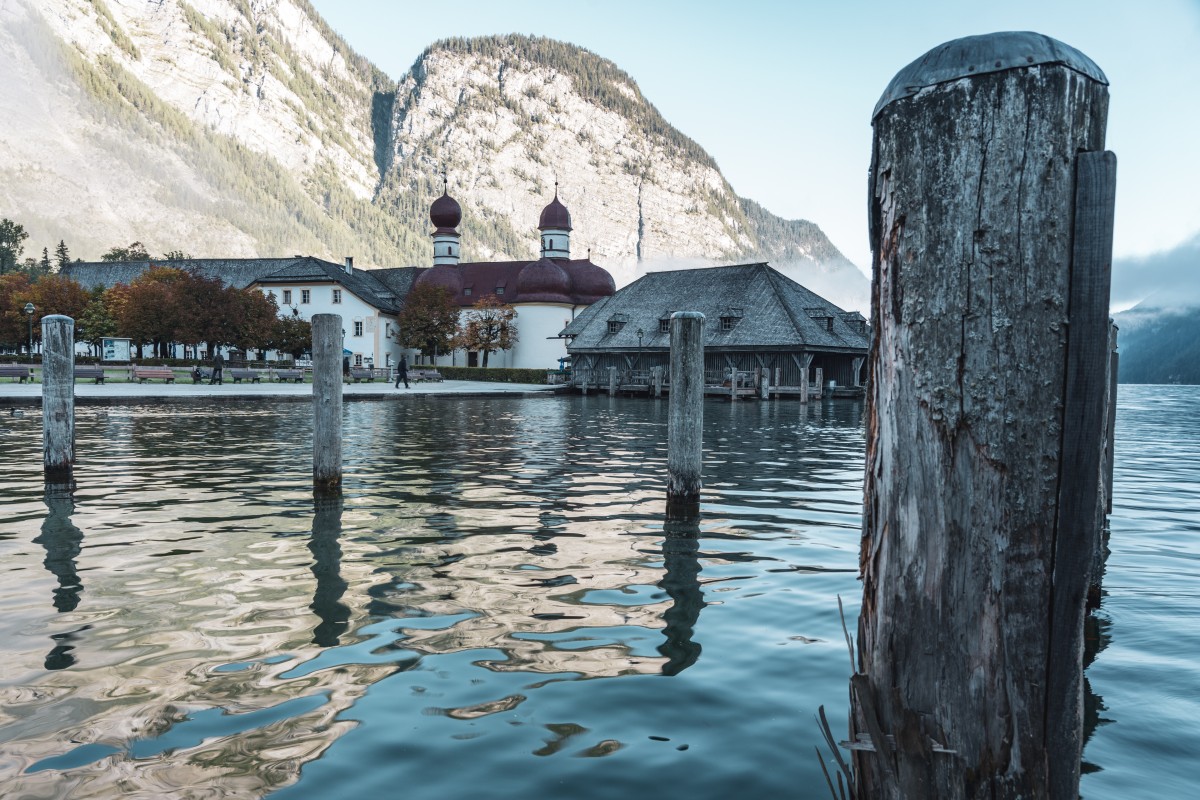 Sonnenaufgang in St. Bartholomä am Königssee