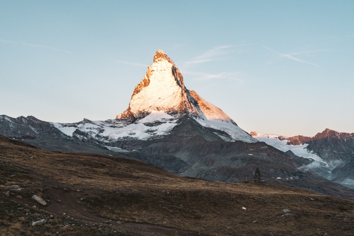 Sonnenaufgang am Matterhorn in Zermatt