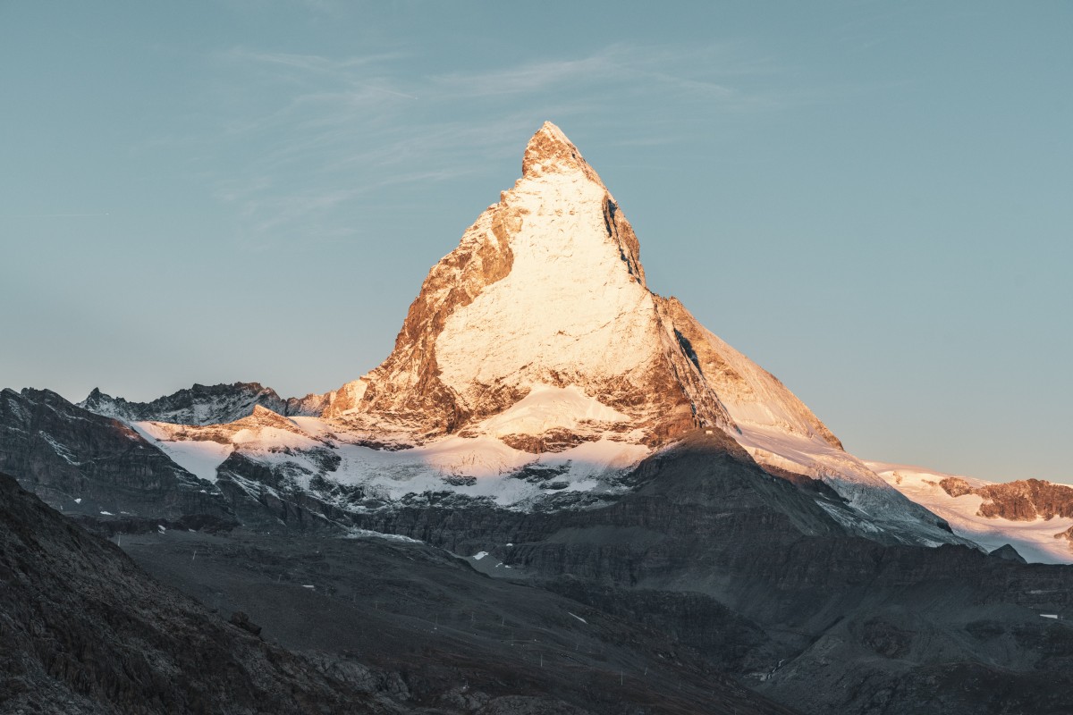 Sonnenaufgang am Matterhorn von Rotenboden