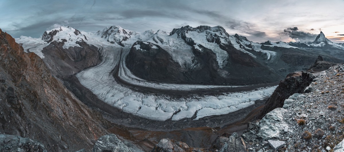 Sonnenuntergang am Gornergrat