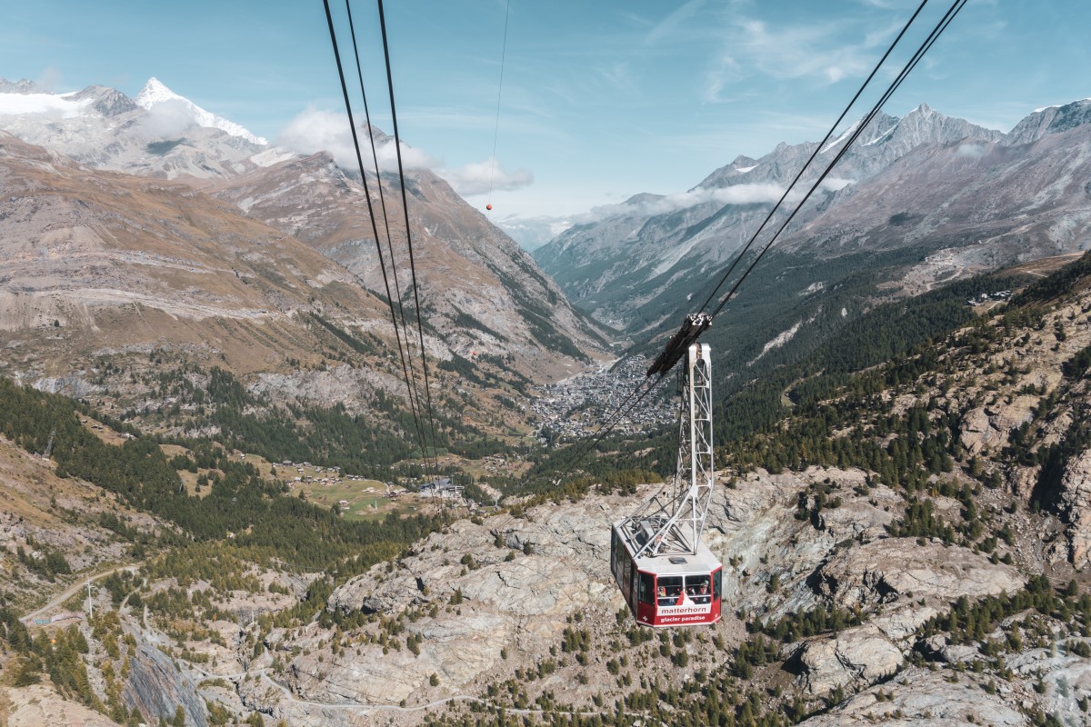 Seilbahn Furi - Trockener Steg in Zermatt