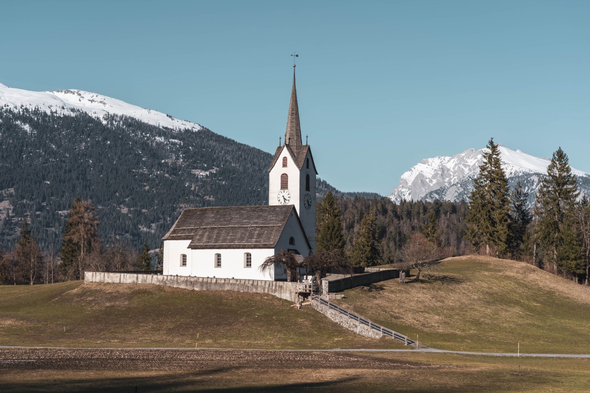 Kirche in Versam im Safiental