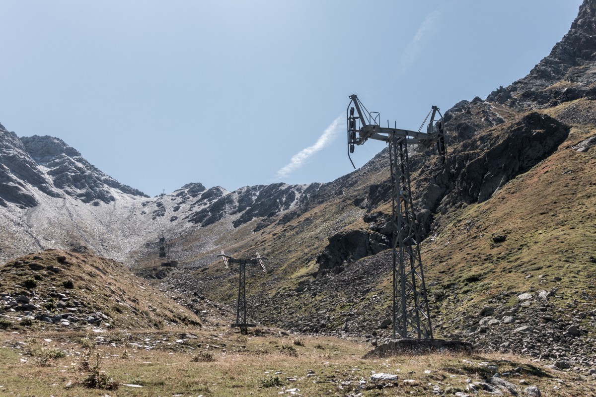 Ehemaliges Skigebiet Super Saint Bernard - Col de Menouve