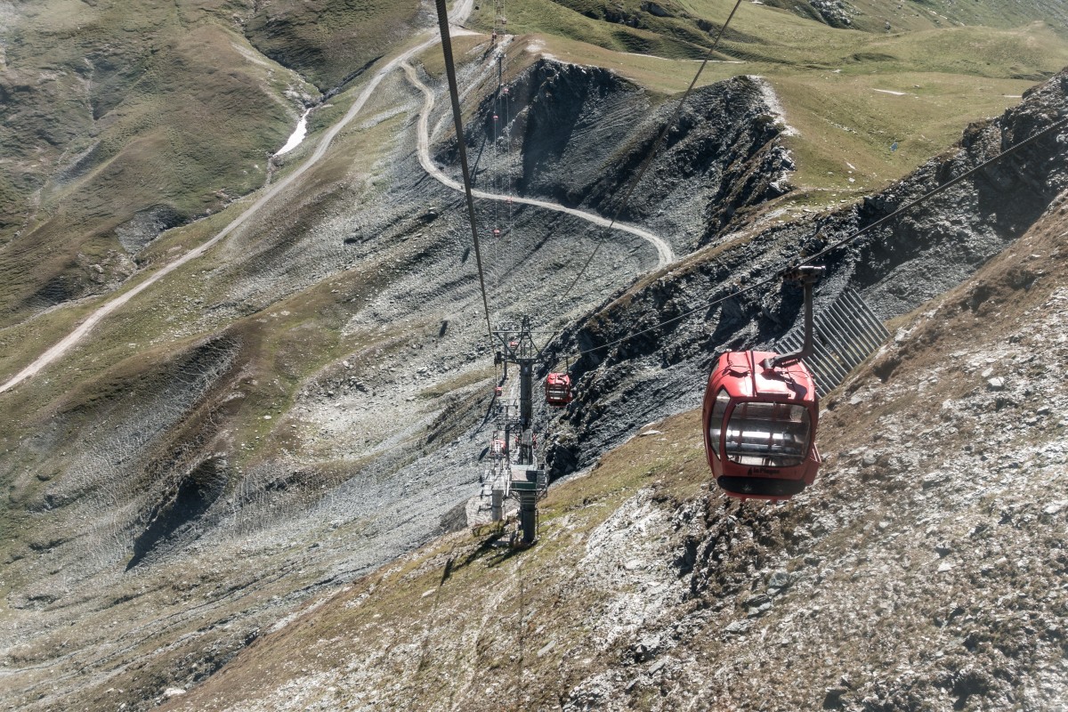 Kabinenbahn Bellecôte in La Plagne