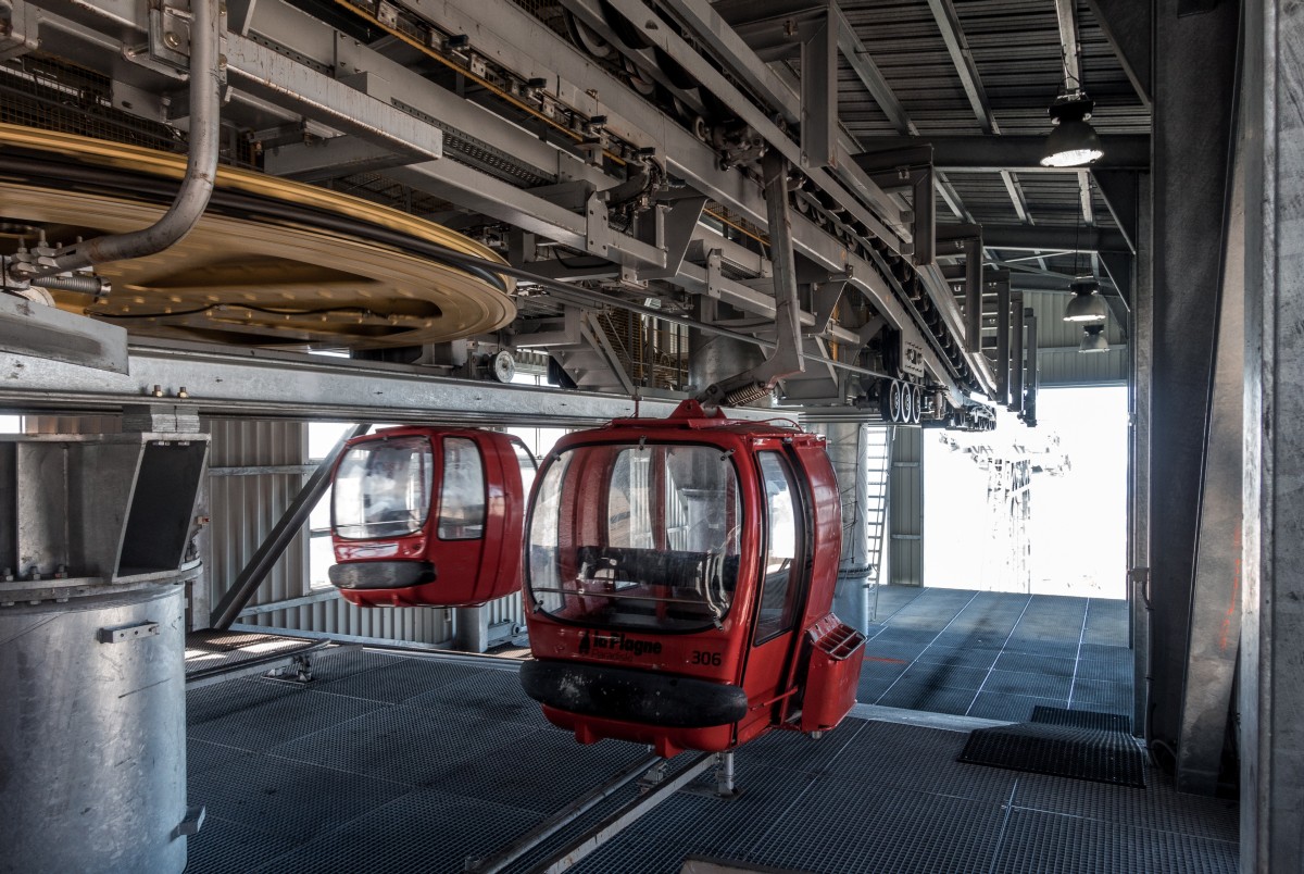 Kabinenbahn Bellecôte in La Plagne