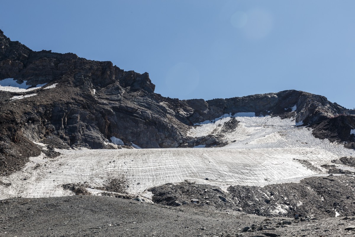 Überreste des Glacier de la Chiaupe in La Plagne