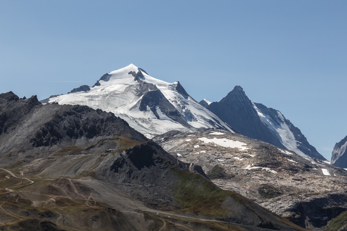 Gletscher mit Sommerski Grande Motte in Tignes