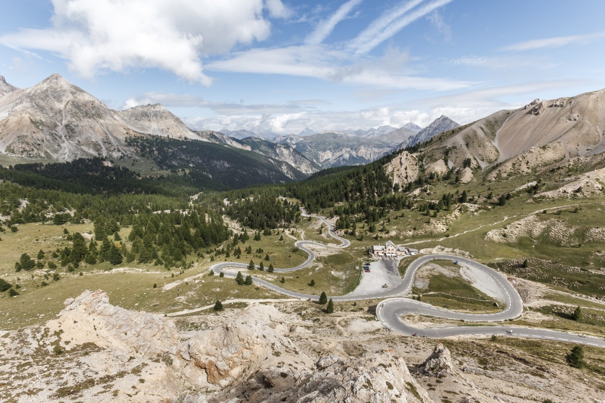 Passstraße zum Col d'Izoard in Frankreich