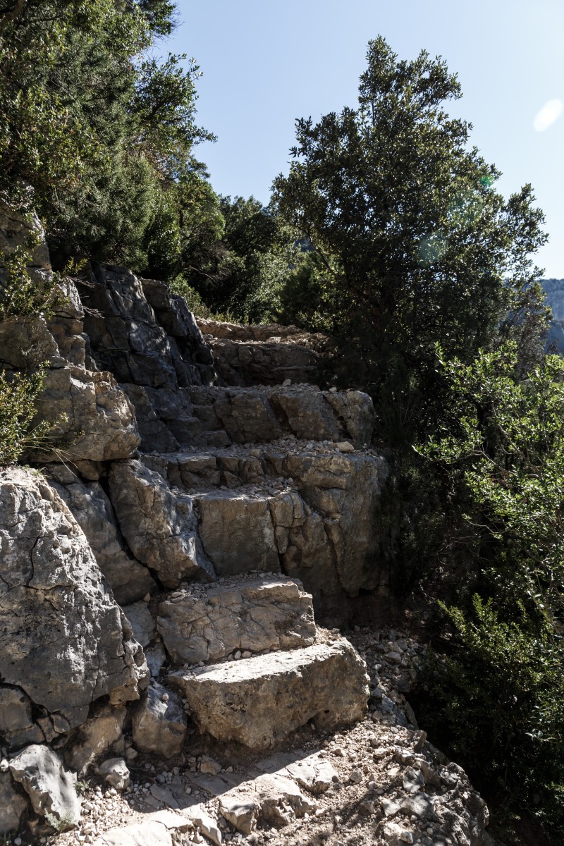 Sentier Blanc-Martel in den Gorges du Verdon