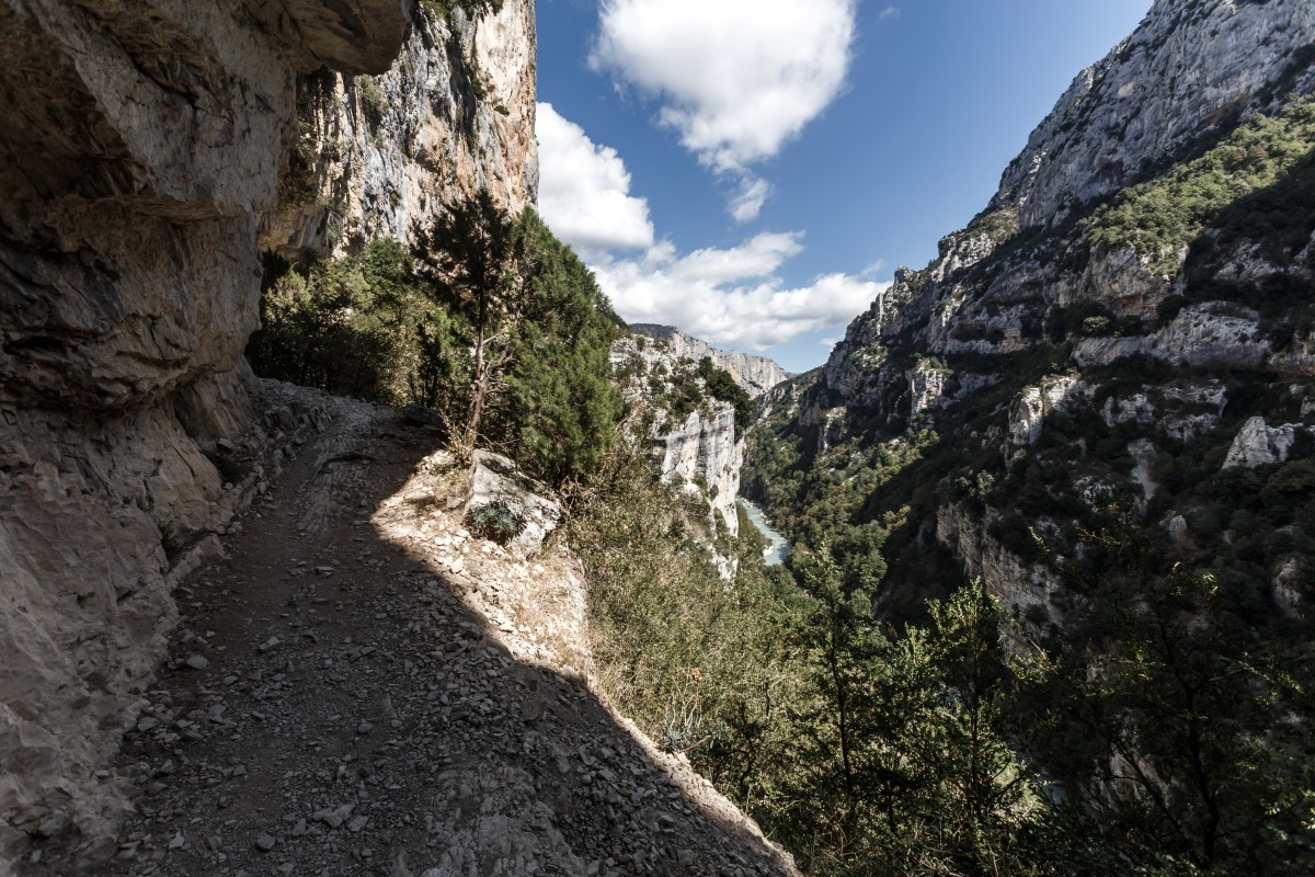 Sentier Blanc-Martel in den Gorges du Verdon