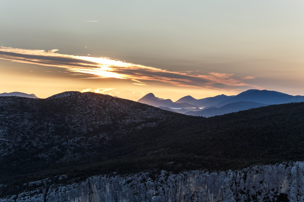 Sonnenaufgang über den Gorges du Verdon