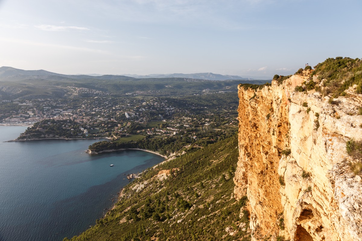 Sonnenuntergang am Cap Canaille und Cassis im Nationalpark Calanques