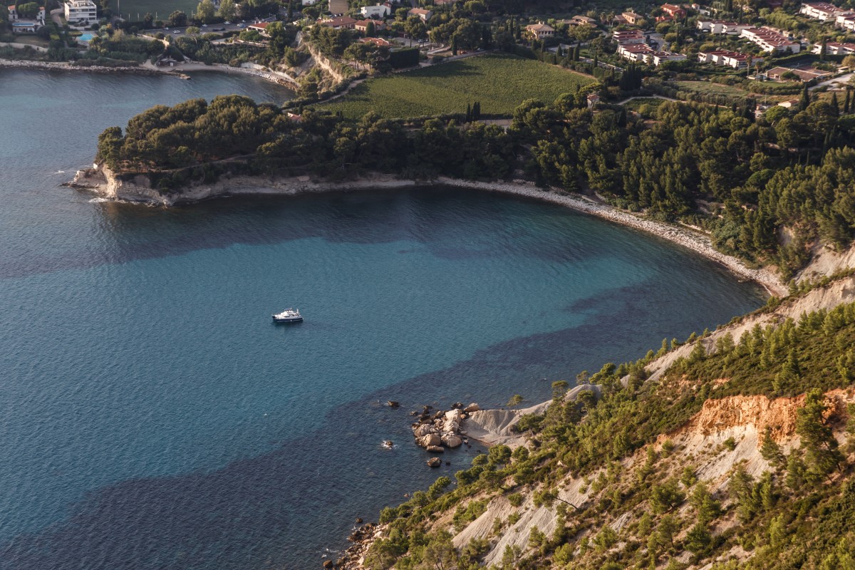 Sonnenuntergang am Cap Canaille und Cassis im Nationalpark Calanques