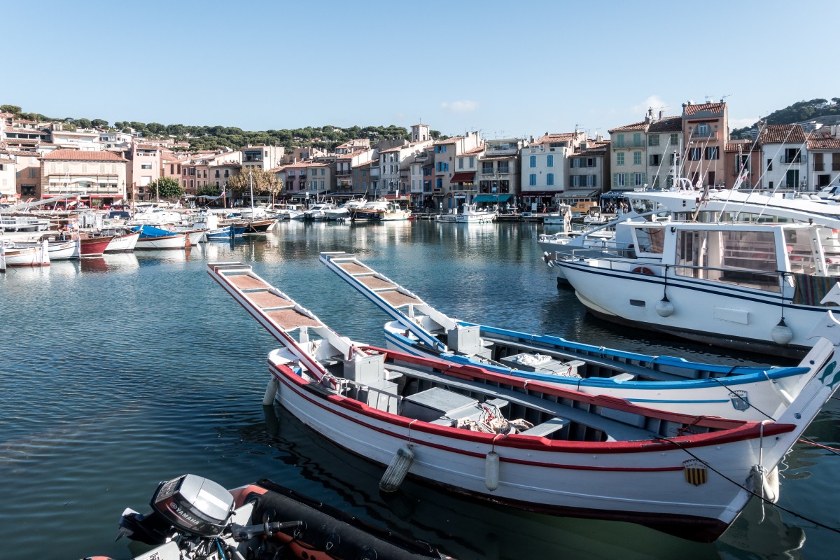 Segelboote im Hafen von Cassis