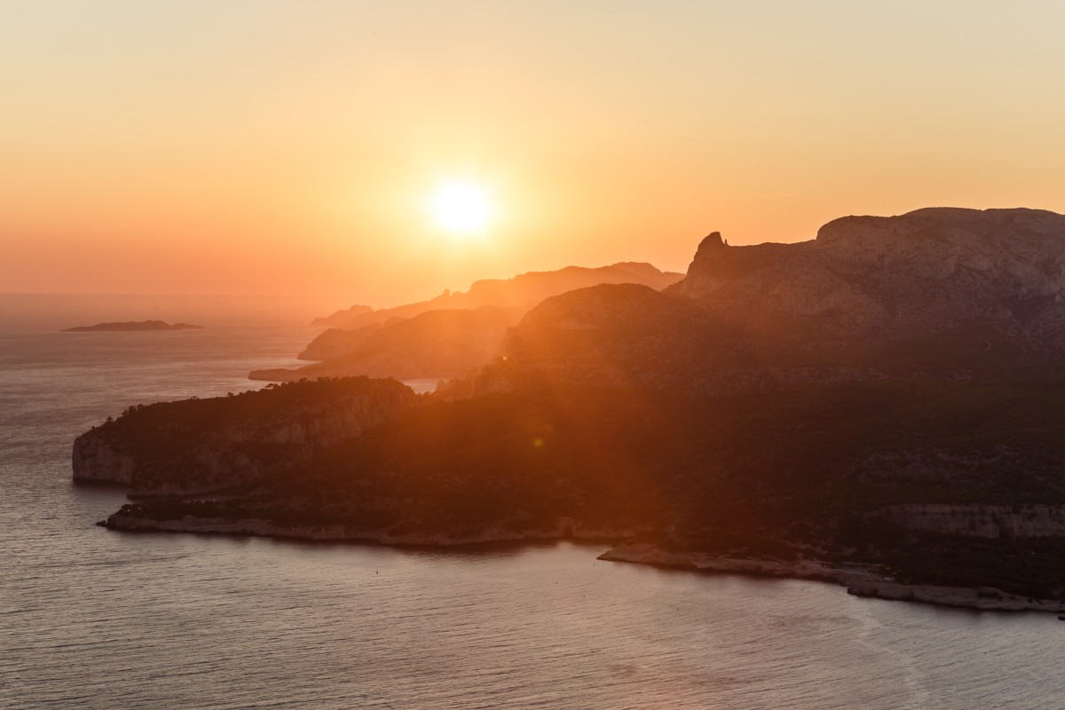 Sonnenuntergang im Nationalpark Calanques