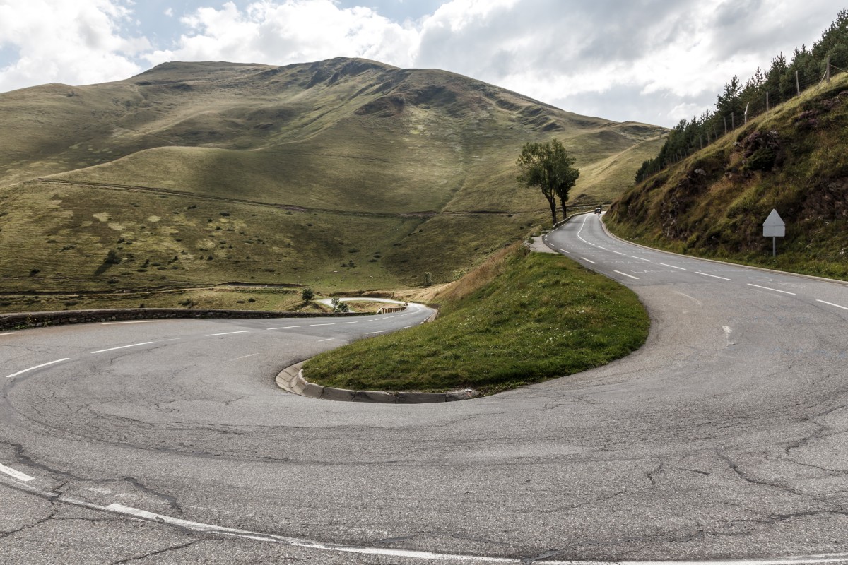 Straße zum Col de Peyresourde