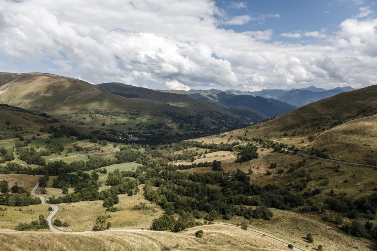 Landschaft am Col de Peyresourde in den Pyrenäen