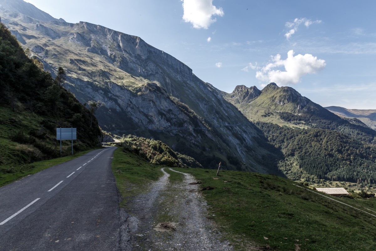 Straße zum Col d'Aubisque