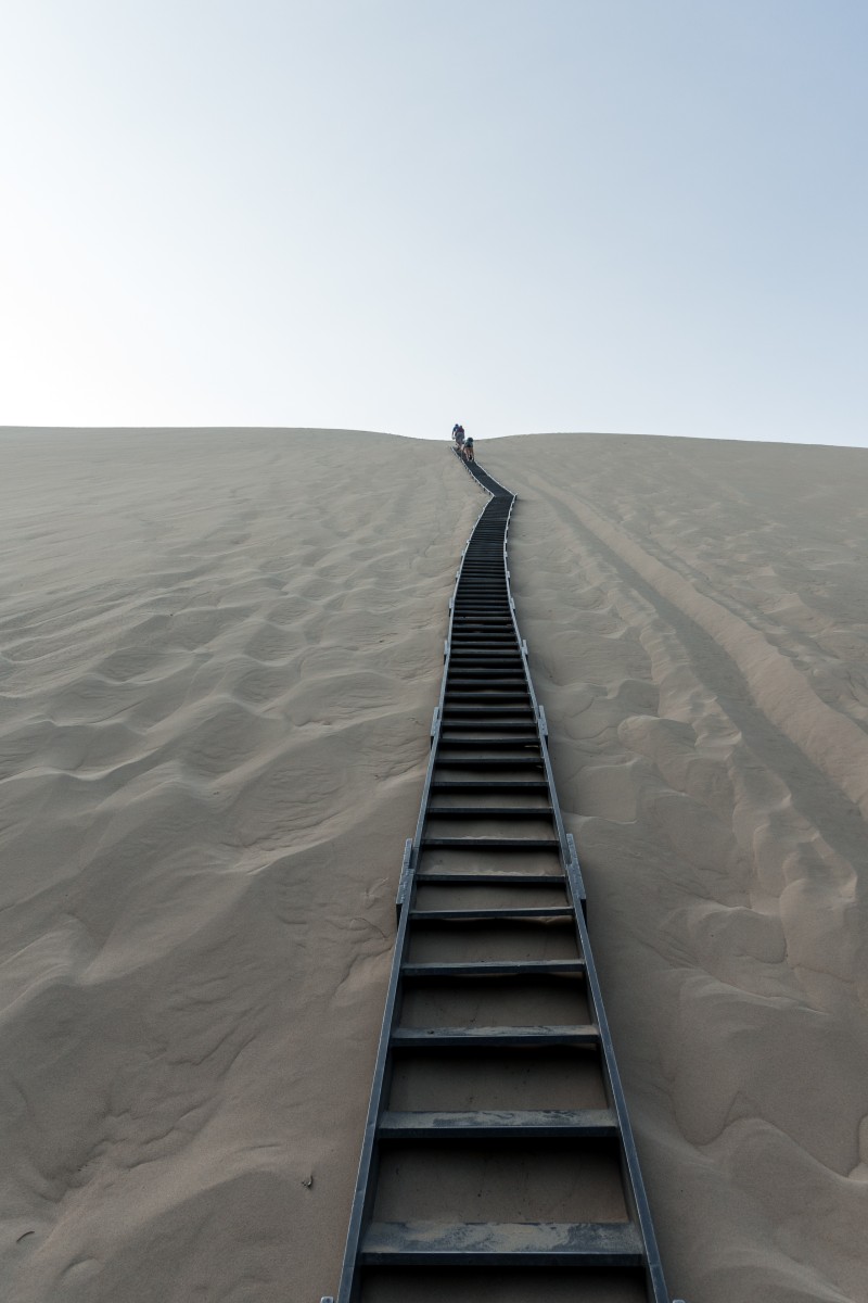 Treppe auf die Dune du Pilat