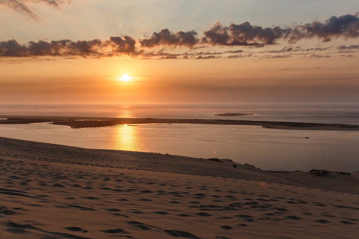 Sonnenuntergang auf der Dune du Pilat