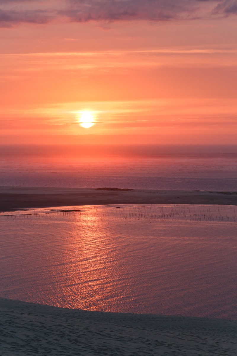 Sonnenuntergang auf der Dune du Pilat