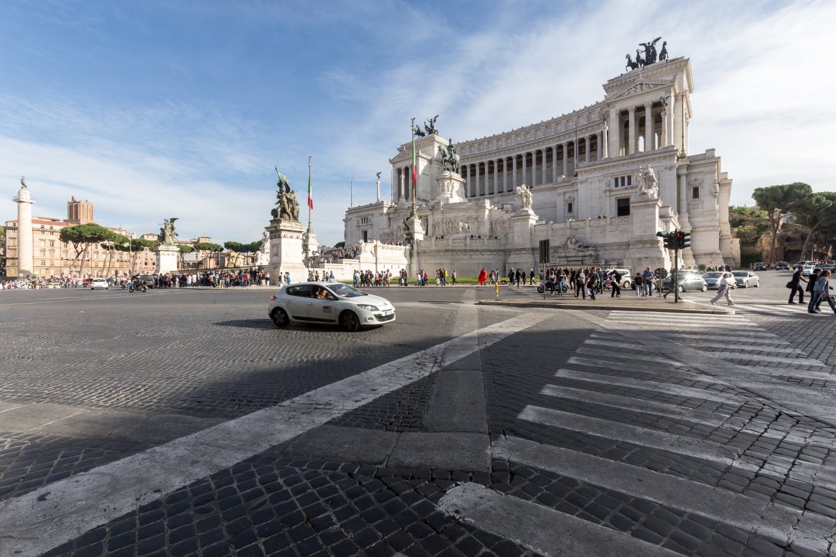 Piazza Venezia und Monumento a Vittorio Emanuele II in Rom