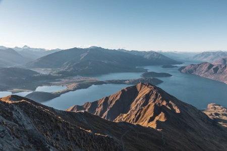 Sonnenuntergang am Roy's Peak über dem Lake Wanaka