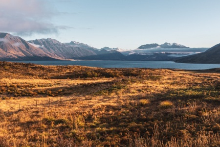 Sonnenaufgang am Lake Ohau
