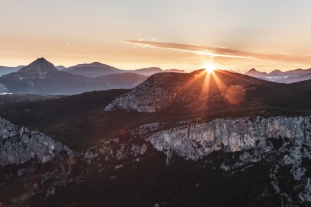 Sonnenaufgang über den Gorges du Verdon