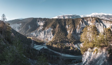 Rheinschlucht in Graubünden