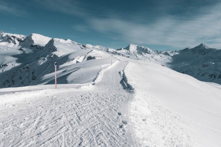 Winterwanderweg auf der Pischa in Davos