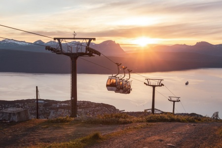 Seilbahn Narvikfjellet in Nordnorwegen