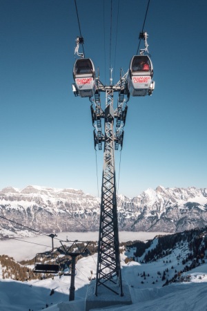 Nostalgische Maschgenkammbahn am Flumserberg