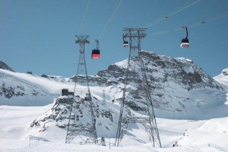 Felskinnbahn und Alpinexpress in Saas Fee