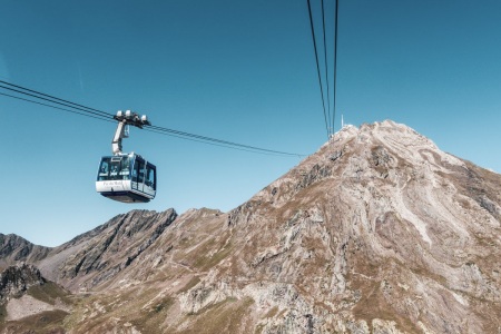 Seilbahn zum Pic du Midi in den Pyrenäen