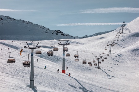 Totalp im Skigebiet Parsenn in Davos