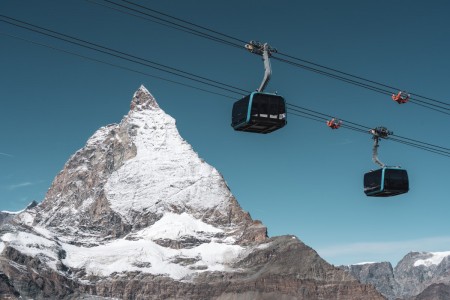 Seilbahn zum Klein Matterhorn in Zermatt