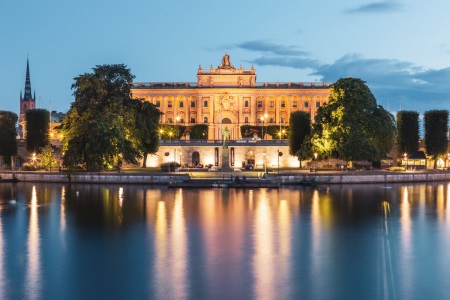 Blaue Stunde in Stockholm