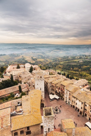 Ausblick vom Torre Grosse in San Gimignano