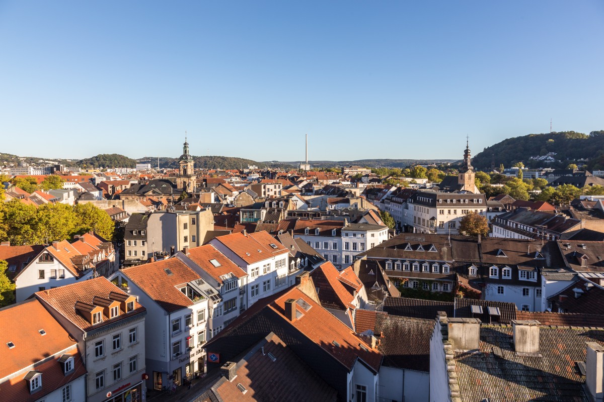 Ausblick auf Saarbrücken, Stadtteil St. Johann