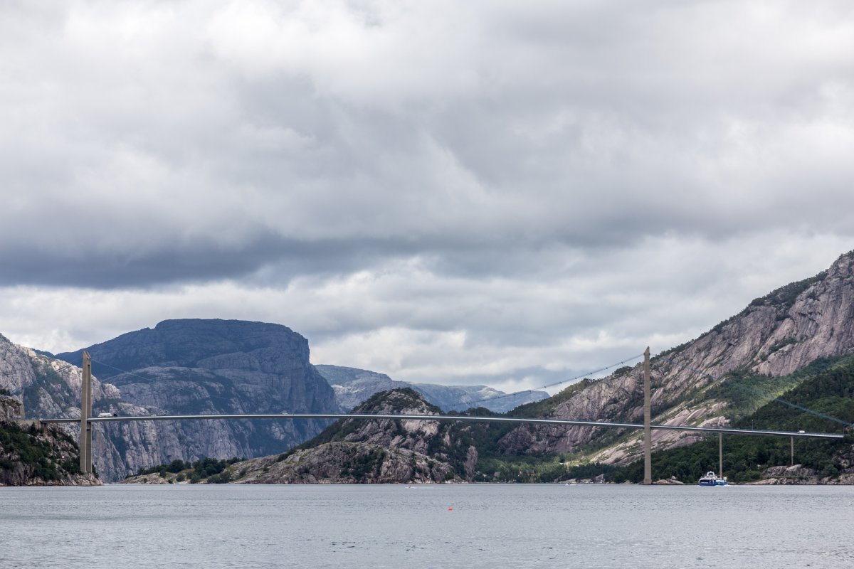 Brücke über den Lysefjord