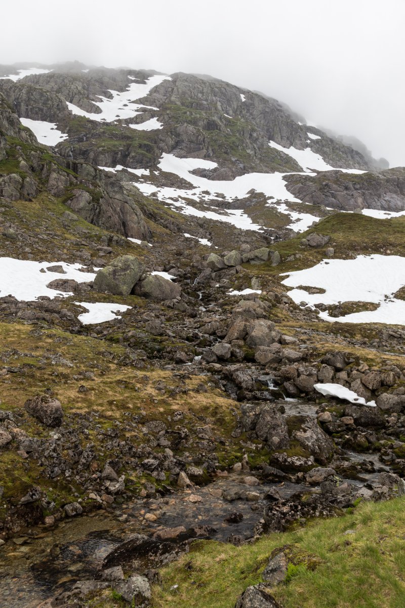 Schneereste am Saudavegen