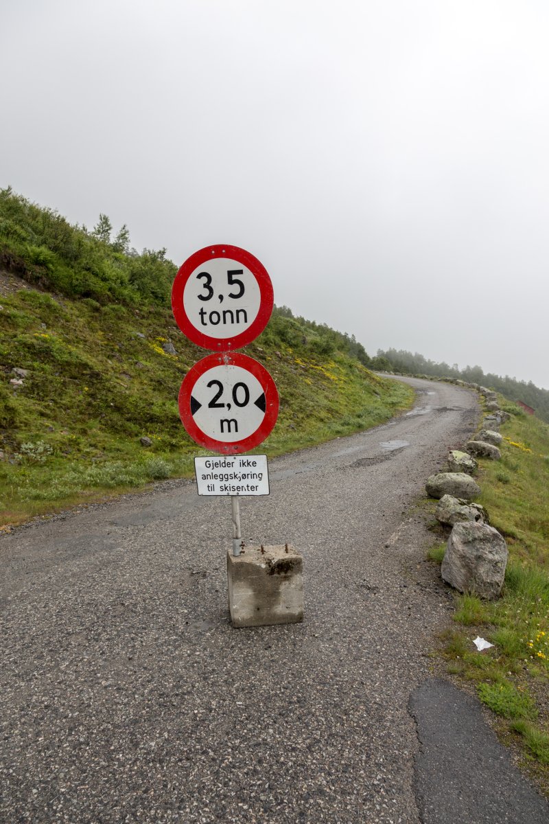 Straße über das Røldalsfjellet