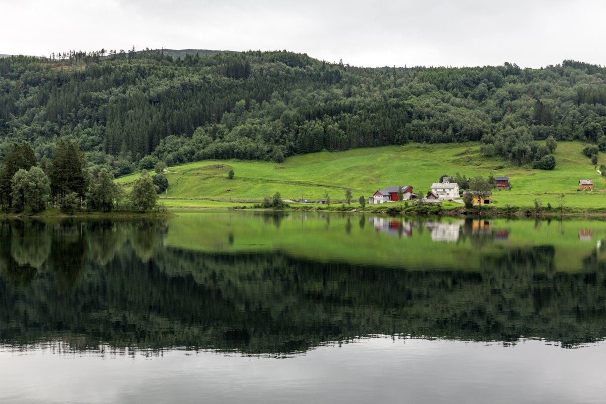 Norwegische Landschaft nördlich von Bergen
