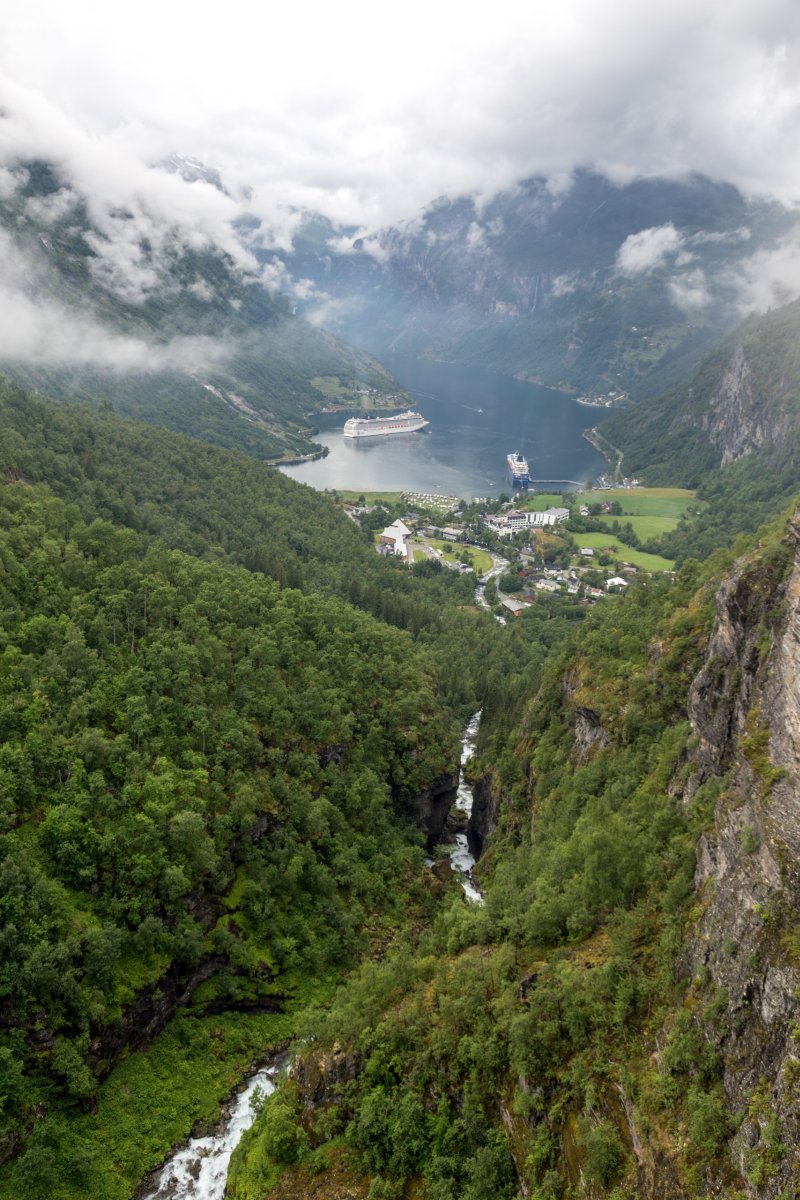 Geiranger Fjord von Flydalsjuvet