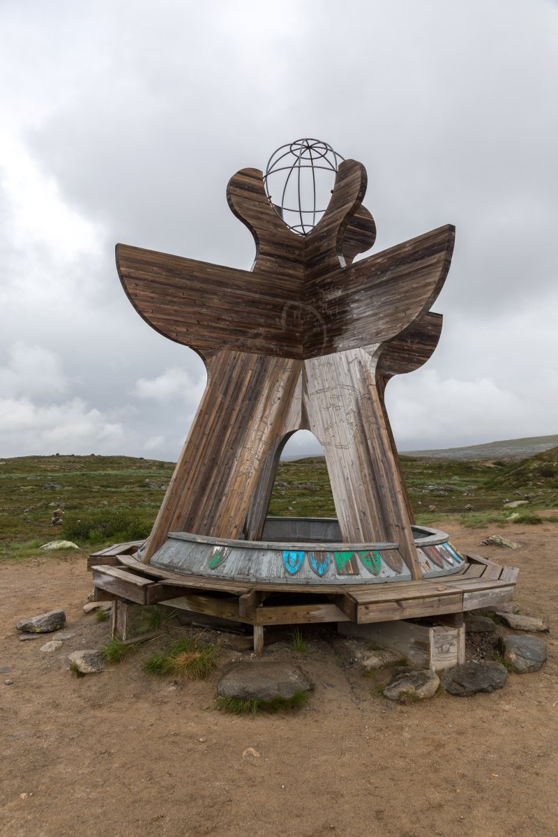 Polarkreis an der E6 in Norwegen