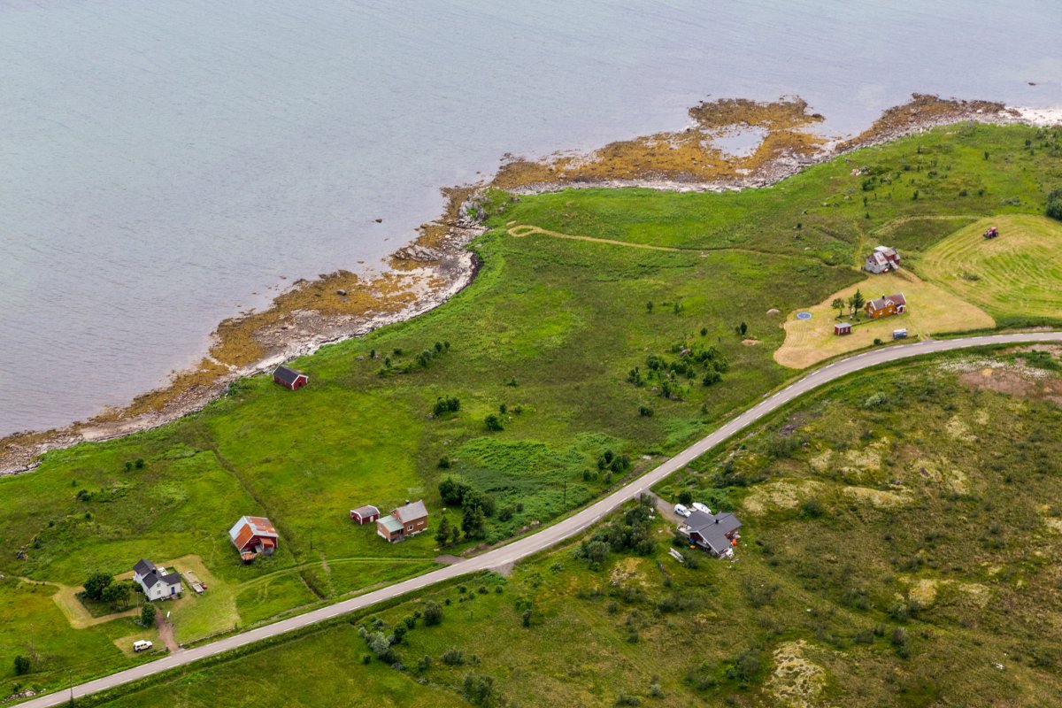 Ausblick vom Hoven auf die Insel Gimsøya